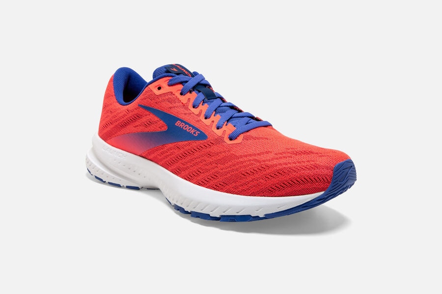 Brooks Running Shoes Womens Orange/Blue - Launch 7 Road - 0246-QPRDC